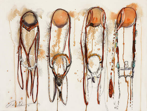 Hanging Bridles - Art Print